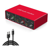 Interfaz De Audio Usb (resolucion 24bit/dac48 Khz/adc96 Khz)