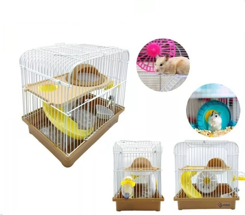 Jaula, Casa Para Hamster, Roedores Con Accesorios.