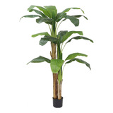 Arbol De Platano Artificial De 6 Pies, Plantas Falsas Altas 