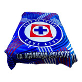 Cobertor Matrimonial Cruz Azul Con Borrega