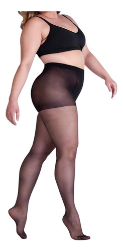  Meia Calça Fina Fio 20 Plus Feminina Calça Clássica 5795