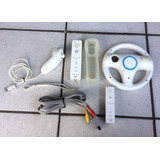 Acessorios Nintendo Wii Remote , Nunchuk , Volante, Cabo