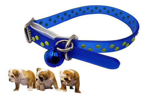 Collar Para Gatos Y Perros Pequeños 28cm Color Azul