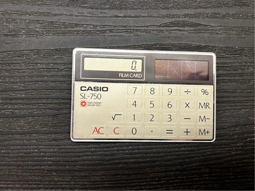 Calculadora Casio Sl-750 Tarjeta