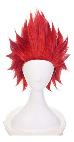 My Hero Academia Kirishima Eijiro Halloween Cosplay Peluca A