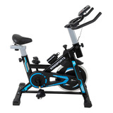 Bicicleta Fija 13 Kg Estática Para Spinning Cardio Fitness Color Negro