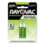 Kit 8 Pilhas Recarregável Rayovac Aa E Aaa Com Nf 