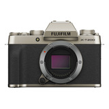 Fujifilm X-t200 Mirrorless Digital Camara (body Only, Champa