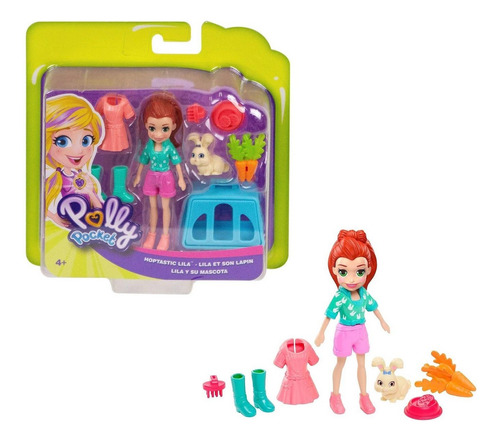 Polly Pocket Lila Y Su Mascota - Original Mattel