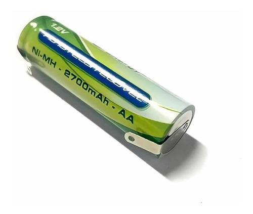 Bateria 1,2v 2700mah Aa Com Terminais Para Solda Nova