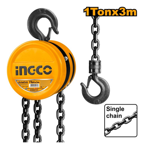 Tecle Ingco Cadena 1,0 Ton X 3 Mts # Hcbk0101