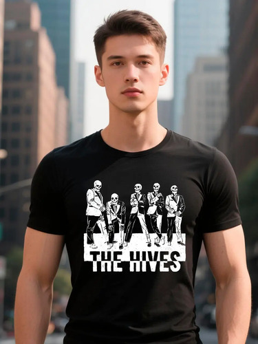 Playera Modelo The Hives Calacas Concierto Rock Unisex