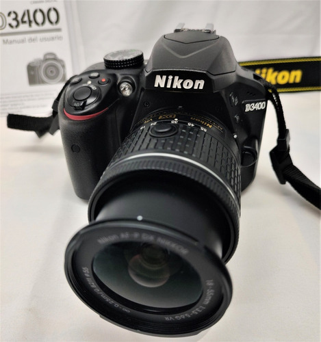 Camara Semiprofecional Nikon D3400 Poco Uso  24 Mpx