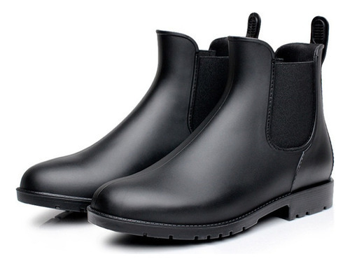 Nuevo Botas De Lluvia Cortas Chelsea Para Hombre Y Mujer [u]