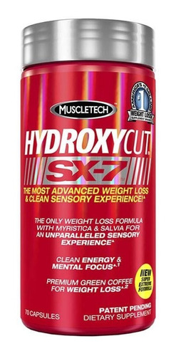 Quemador Hydroxycut Sx7 De Muscletech 70 Caps Usa !! Unico