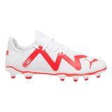 Botines Puma Future Play Jr Futbol Fg Blancos