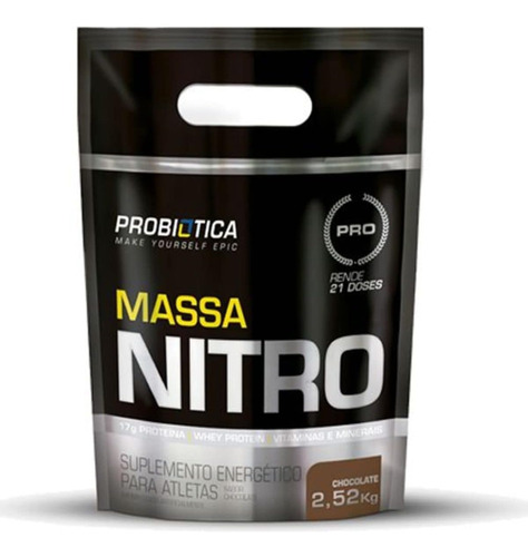 Massa Nitro Chocolate Refil 2,52g Pouch Probiotica