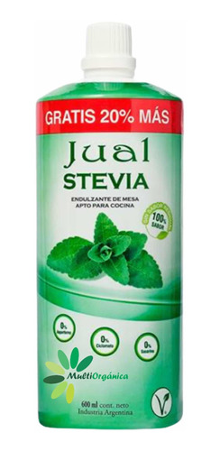 Endulzante Stevia Líquida X 600 Cc Jual