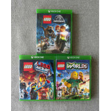 3 Juegos Lego: Worlds, Jurassic World Y The Movie - Xbox One