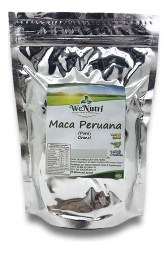 Maca Peruana Em Pó 100% Pura 500g Wenutri, Pronta Entrega