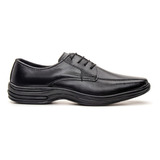 Sapato Social Masculino De Amarrar Oxford Bico Quadrado