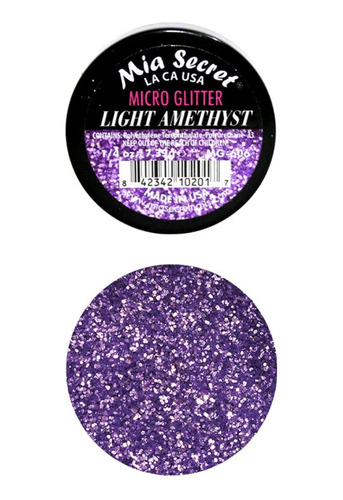 Micro Glitter Suelto Light Amethyst Mia Secret 7gr