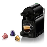 Máquina De Café Nespresso Inissia Negra Color Negro 110v