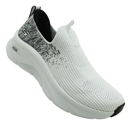 Tenis Skechers Arch Fit D'lux 149684/wbk Bco/neg Memory Foam