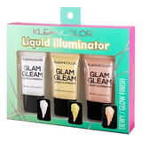 Set 3 Iluminadores Liquidos Glam Gleam Kleancolor 3x15ml