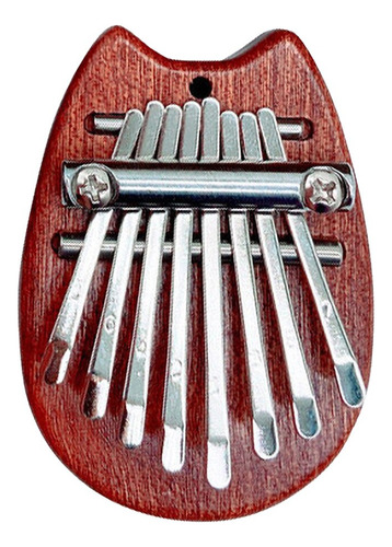 Piano Portátil Kalimba De Madera Con 8 Teclas, Arpa Y Pulgar