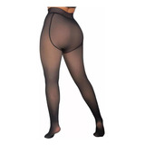 Calza Medias Panty Efecto Piel Talle Plus Xl - Premium