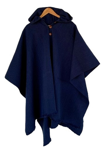 Poncho Chileno Con Capucha. Talla Única Modelo Unisex .