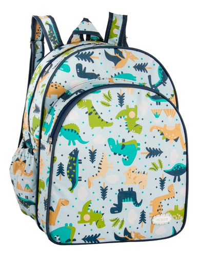 Mochila Pequena Dino Menino Maternidade Passeio Escolar Baby