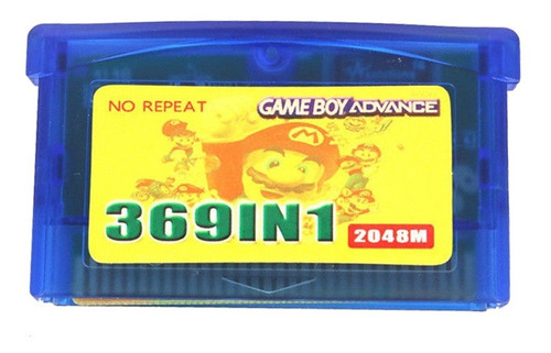 Cartucho Multijuegos 369 Gameboy Advance Juego Pokemon Mario