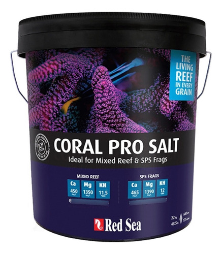 Sal Marina Corales Y Arrecifes Coral Pro Red Sea 22kg (660l)