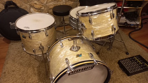 Bateria Vintage Ludwig 1970's 3 Ply - Linda!! Impecável!!