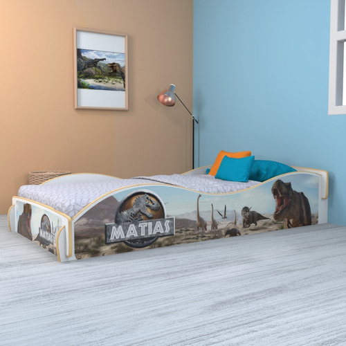 Cama Infantil Tiranosaurio Rex T Rex  1,40 Para Dormir Solos