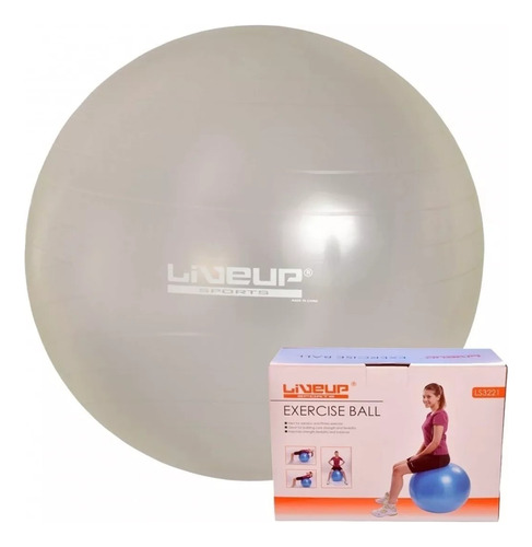 Bola Suiça Para Pilates 65cm Transparente - Liveup