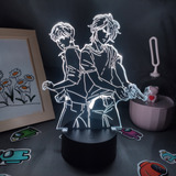 Luz De Noche Lámpara Manga 3d Lamp Banana Fish Anime Figure