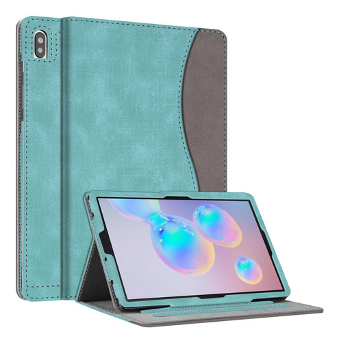 Funda Fintie Galaxy Tab S6 Cuerina + Soporte Turquoise