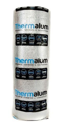 Aislante De Burbujas  Alumininizado Thermalum  1m X 30m