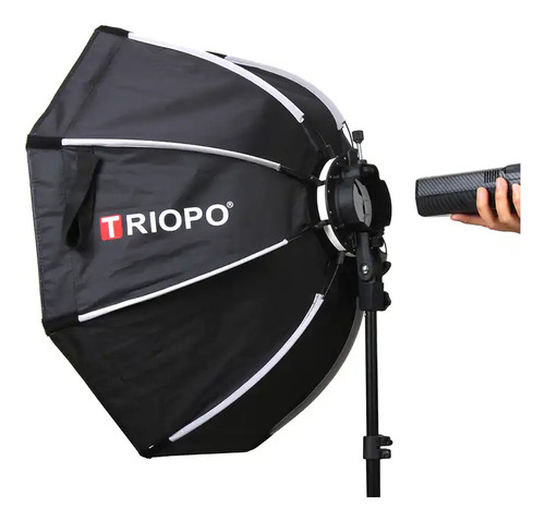 Triopo Kx-55 Softbox Octogonal Para Speedlight Con Soporte