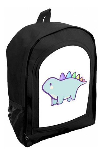 Mochila Negra Nena Nene Jardin/ Preescolar Dinosaurios Ar8