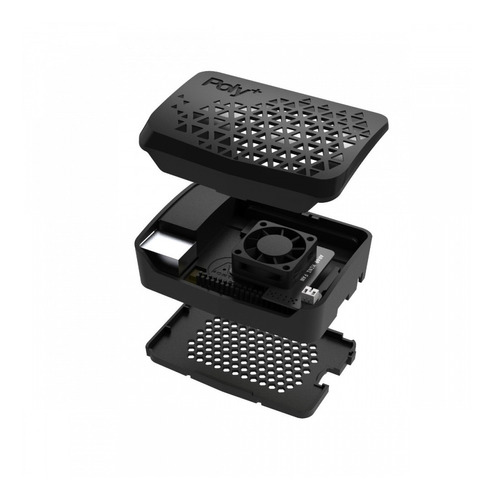 Carcasa Argon Poly+ Vented Con Mini Fan Para Raspberry Pi 4