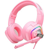 Auriculares Ziumer Z66 Para Ps4/pc/xbox Con Microfono (rosa)