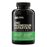 Suplemento Em Cápsula Optimum Nutrition  Zinc Magnesium Aspartate Magnésio Zinc Magnesium Aspartate Em Pote 180 Un