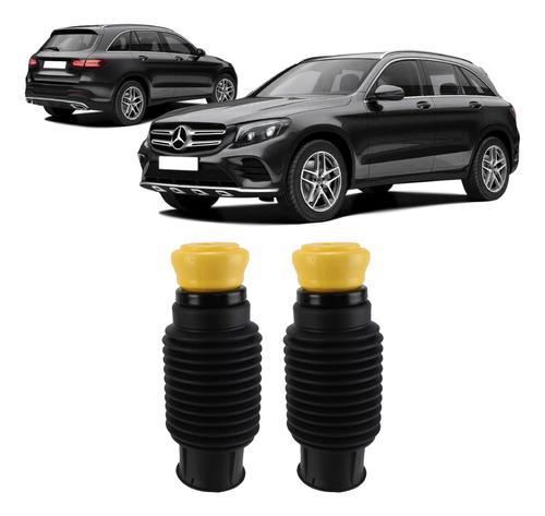 Kit 2 Coifa Batente Dianteiro Mercedes Glc250 2016 2017 2018