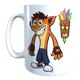 Taza Crash Bandicoot, Aku Aku, Videojuego Tazón Alta Calidad