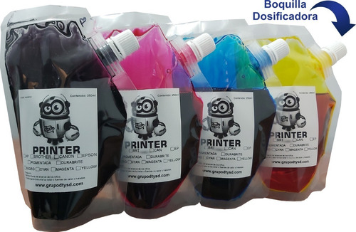 4 Tintas Printer Compatible Para Canon G3100 250ml