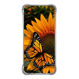 Capa Capinha Personalizada Celular Borboleta Girassol An40